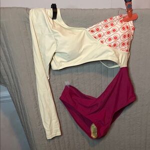 70s disco one peace bathing suit